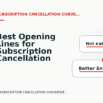 Best Opening Lines for Subscription Cancellation Conversations