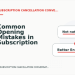 Common Opening Mistakes in Subscription Cancellation Conversations