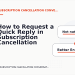 How to Request a Quick Reply in Subscription Cancellation Conversation English
