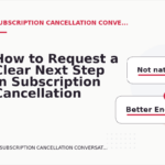 How to Request a Clear Next Step in Subscription Cancellation Conversation English