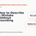 How to Describe a Mistake Without Sounding Rude in Subscription Cancellation Conversation English