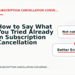 How to Say What You Tried Already in Subscription Cancellation Conversation English