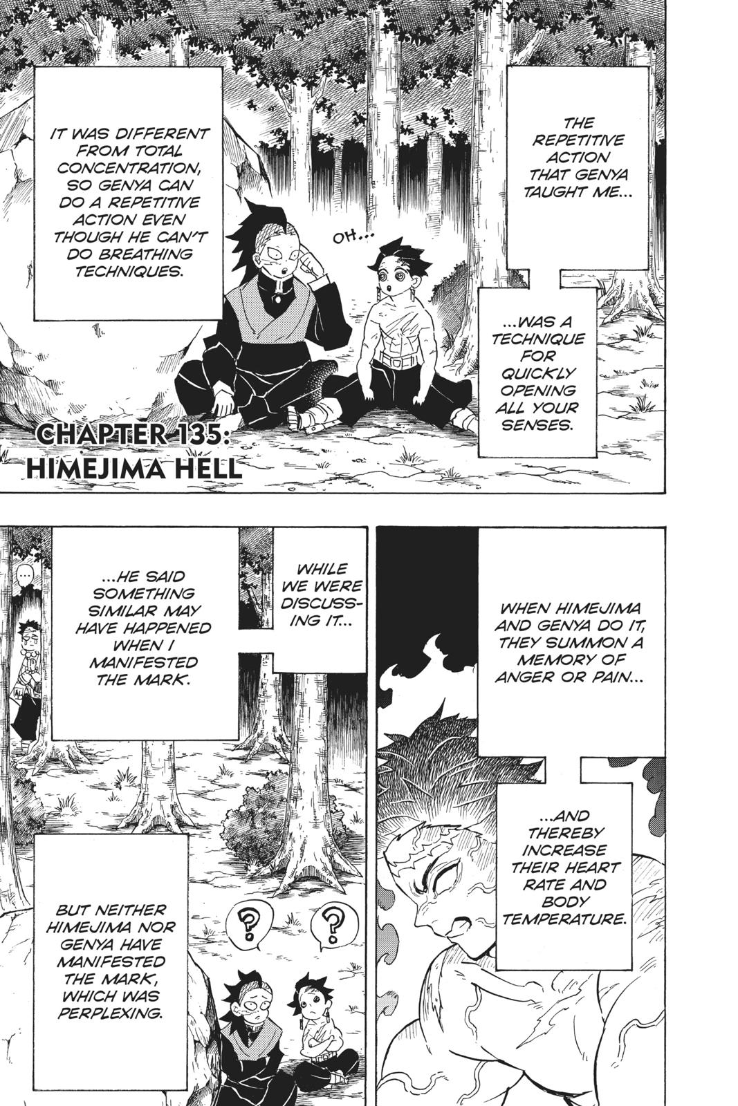 Demon Slayer: Kimetsu no Yaiba Chapter 135 Page 1